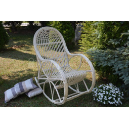 Scaun suspendat de grădină alb KING