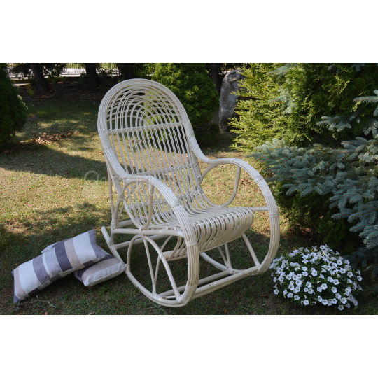 Scaun suspendat de grădină alb KING