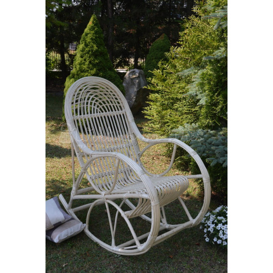 Scaun suspendat de grădină alb KING