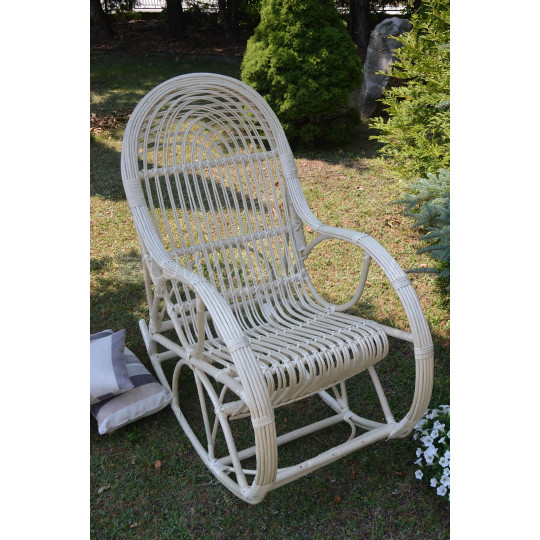 Scaun suspendat de grădină alb KING