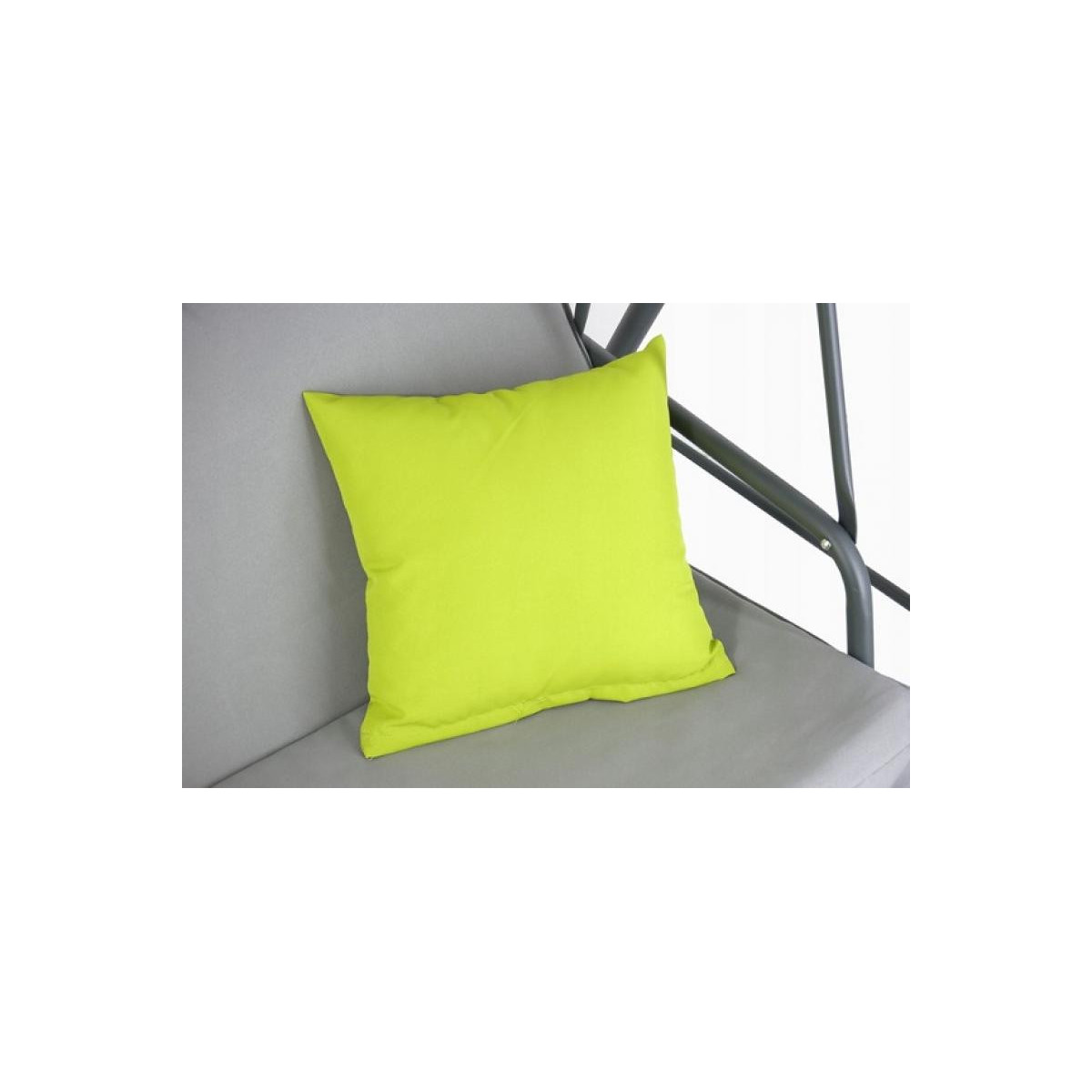 Hamac de grădină gri cu perne galbene 170 x 110 x 153 cm