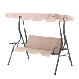 Hamac de grădină de culoare bej închis 170 x 110 x 153 cm