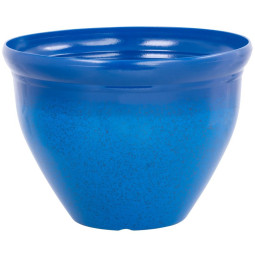 Ghiveci de culoare albastră cu efect glazurat, 38x28,5 cm