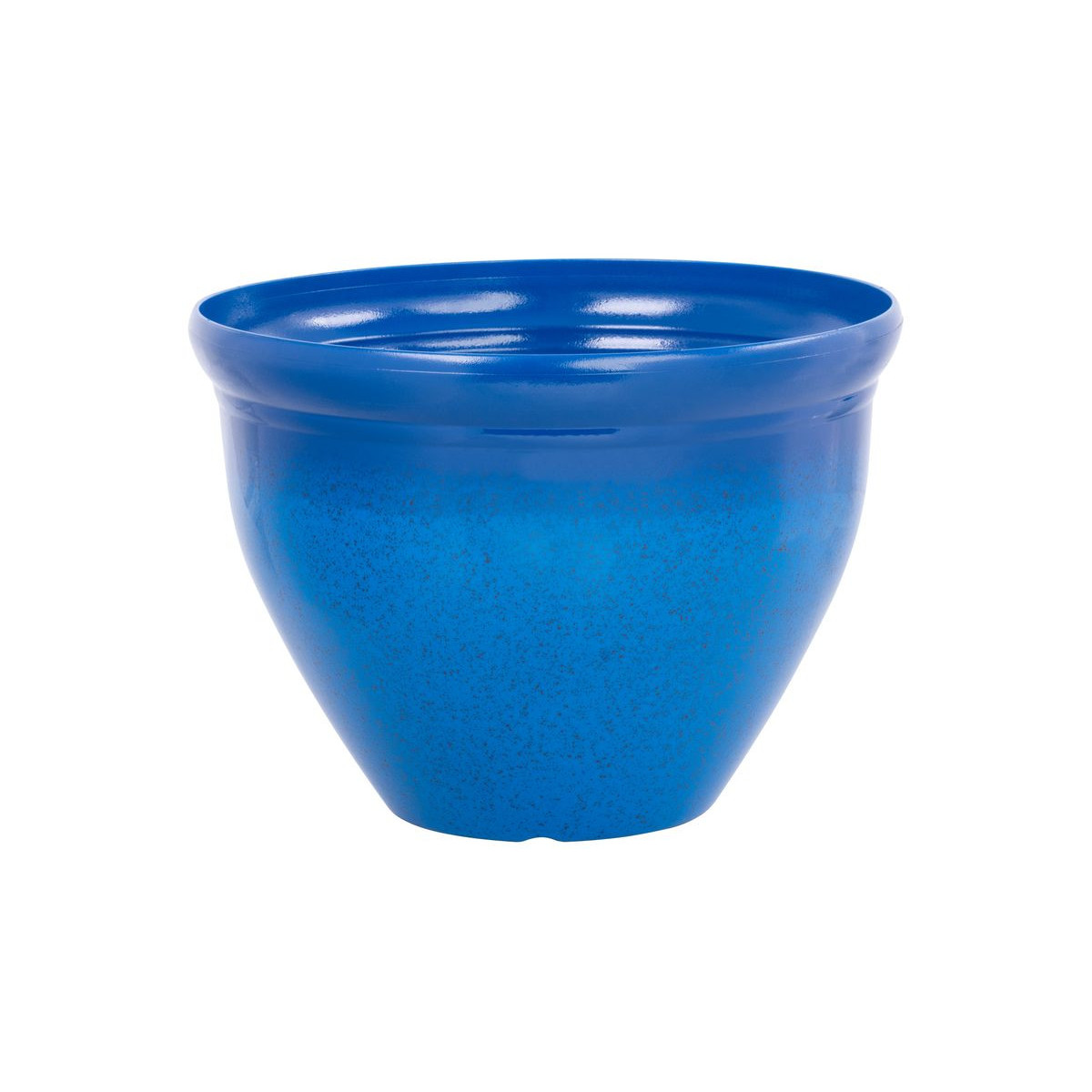 Ghiveci de culoare albastră cu efect glazurat, 38x28,5 cm