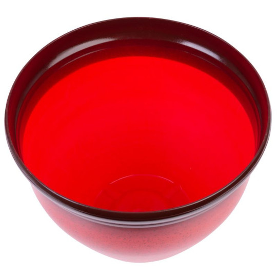 Vază de culoare roșie cu efect de glazură, 38x28,5 cm