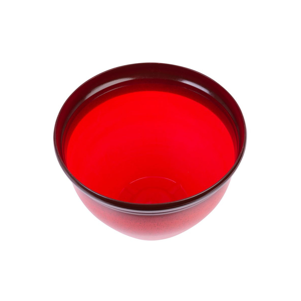 Vază de culoare roșie cu efect de glazură, 38x28,5 cm