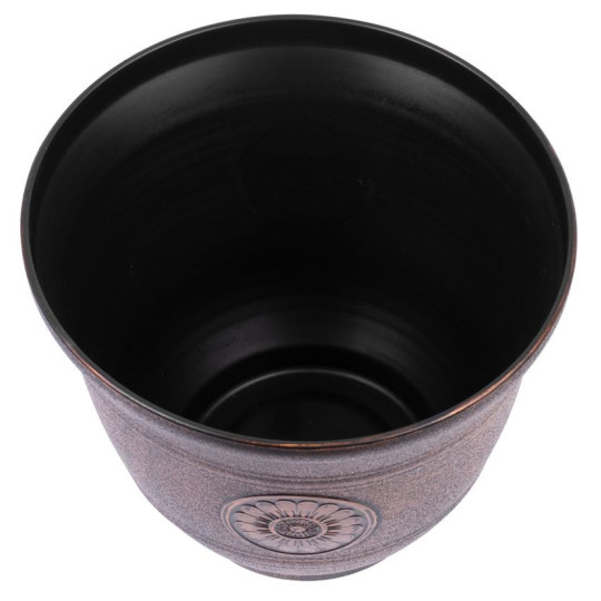 Oale de flori de calitate cu efect metalic, aspect cupru 25x30 cm