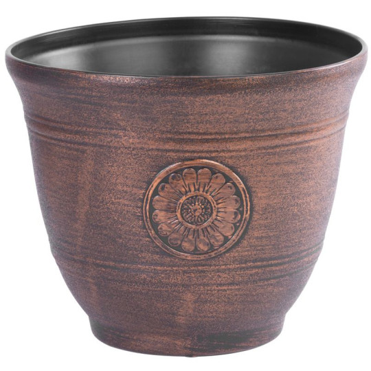 Oale de flori de calitate cu efect metalic, aspect cupru 25x30 cm