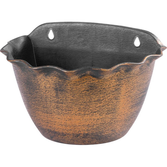 Ghiveci suspendat de culoare aurie