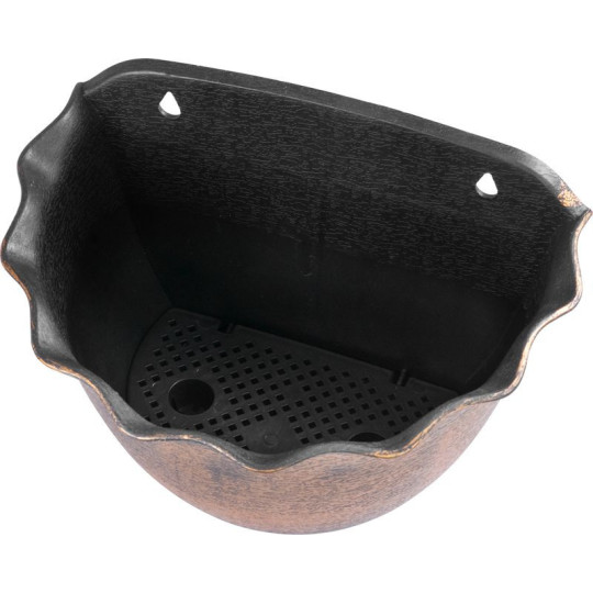 Ghiveci suspendat de culoare aurie