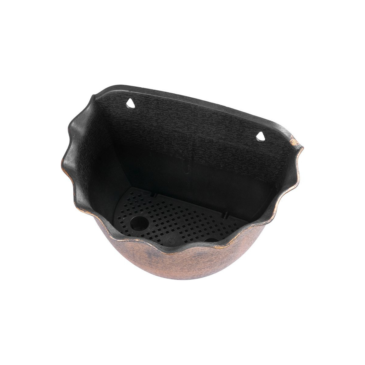 Ghiveci suspendat de culoare aurie