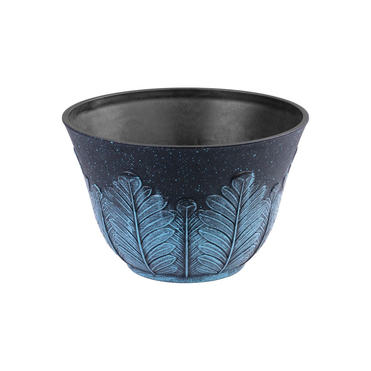 Ghivece de culoare gri-albastru, 30x19 cm