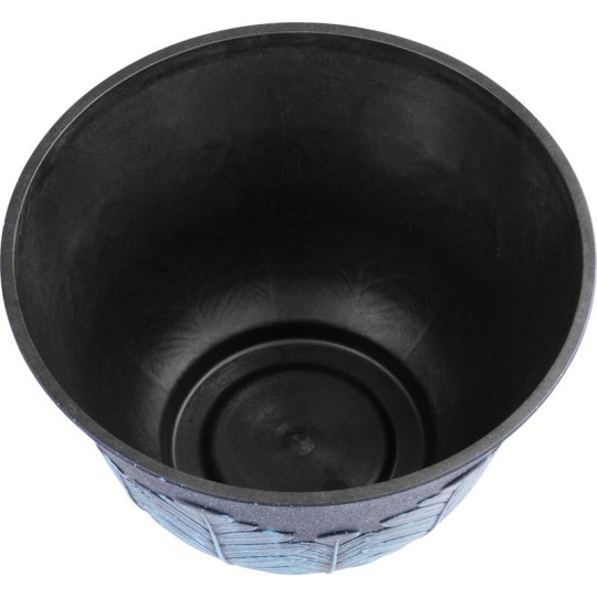 Ghivece de culoare gri-albastru, 30x19 cm