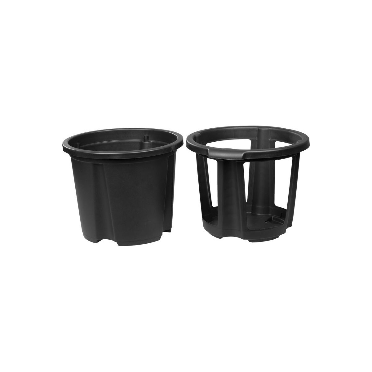 Vază pentru cartofi de culoare neagră, 35x28 cm