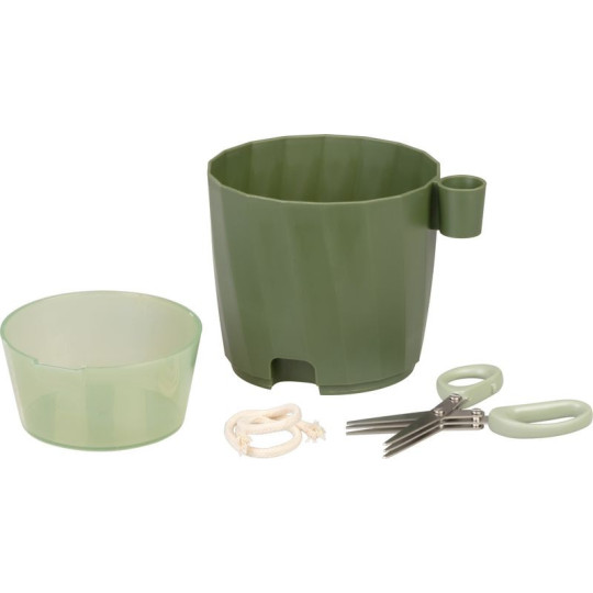 Ghiveci pentru cultivarea plantelor aromatice cu foarfece, 15,5x12,5x16 cm