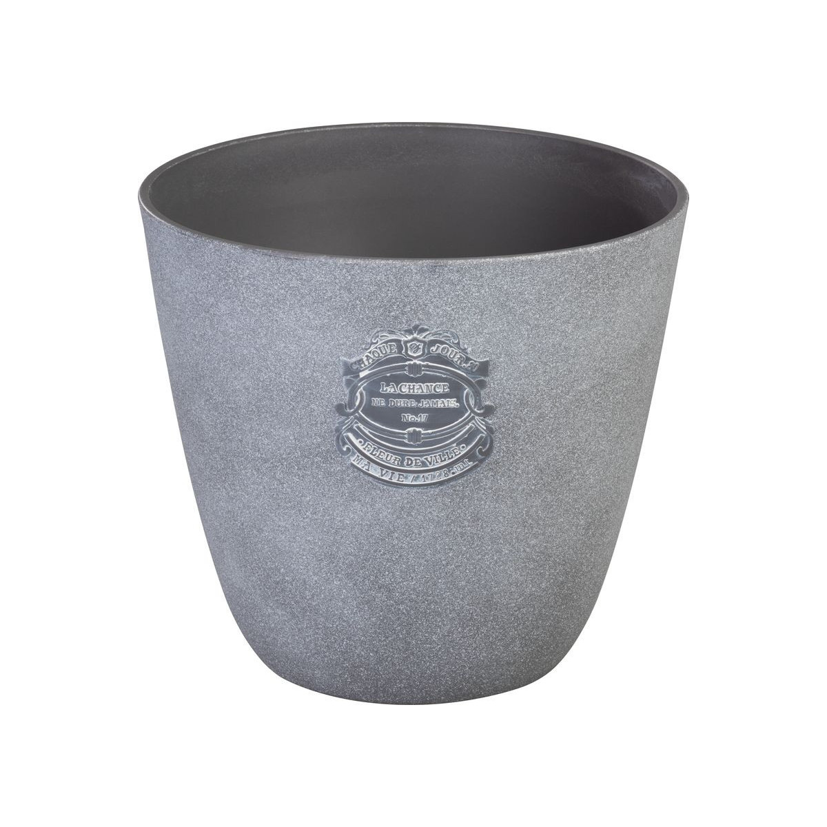 Vazon griș, 28,5x26 cm