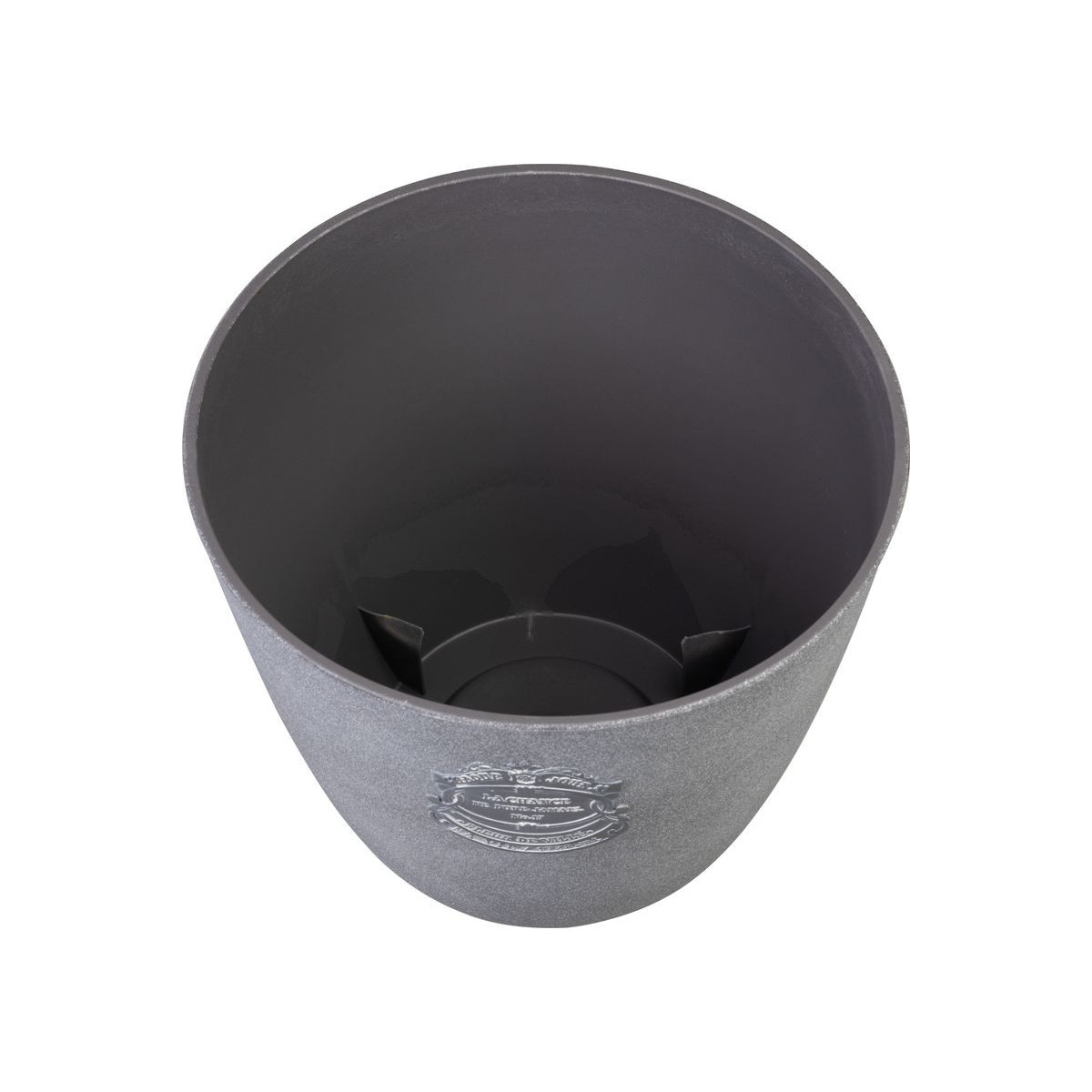 Vazon griș, 28,5x26 cm