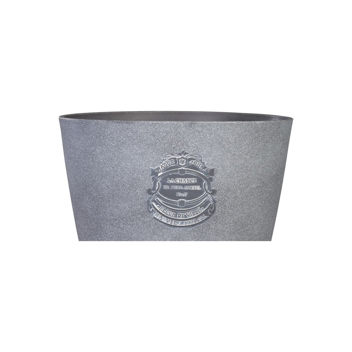 Vazon griș, 28,5x26 cm