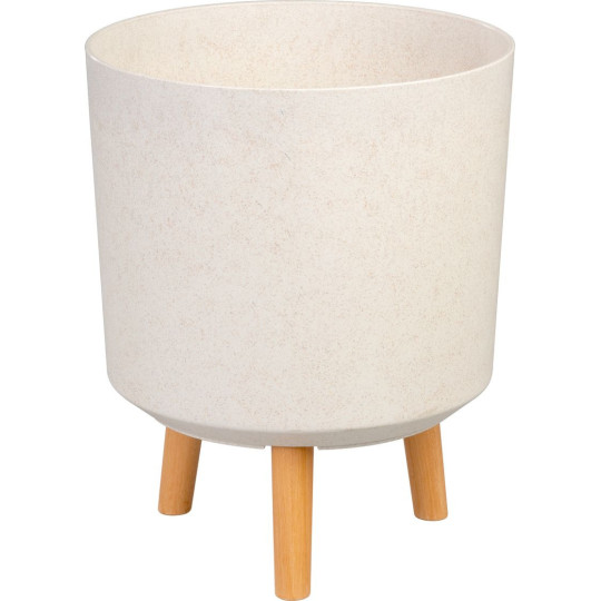 Ghiveci elegant pentru fiecare grădină, de culoare albă, 30x30x37 cm