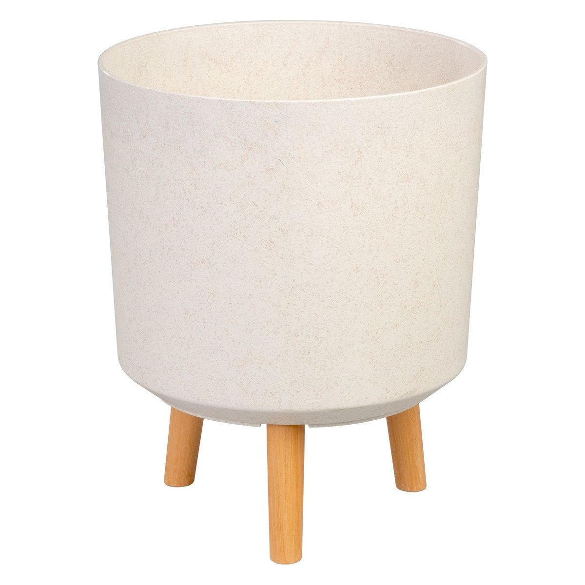 Ghiveci elegant pentru fiecare grădină, de culoare albă, 30x30x37 cm