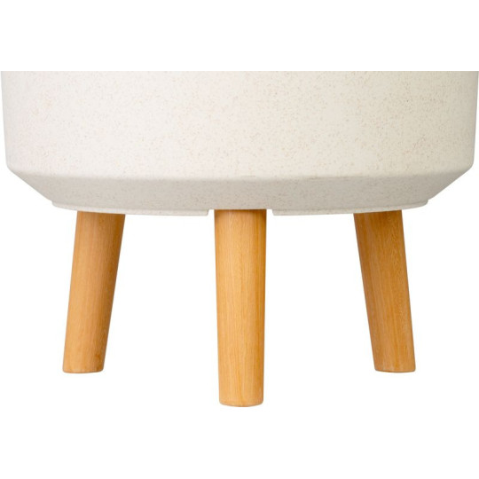 Ghiveci elegant pentru fiecare grădină, de culoare albă, 30x30x37 cm