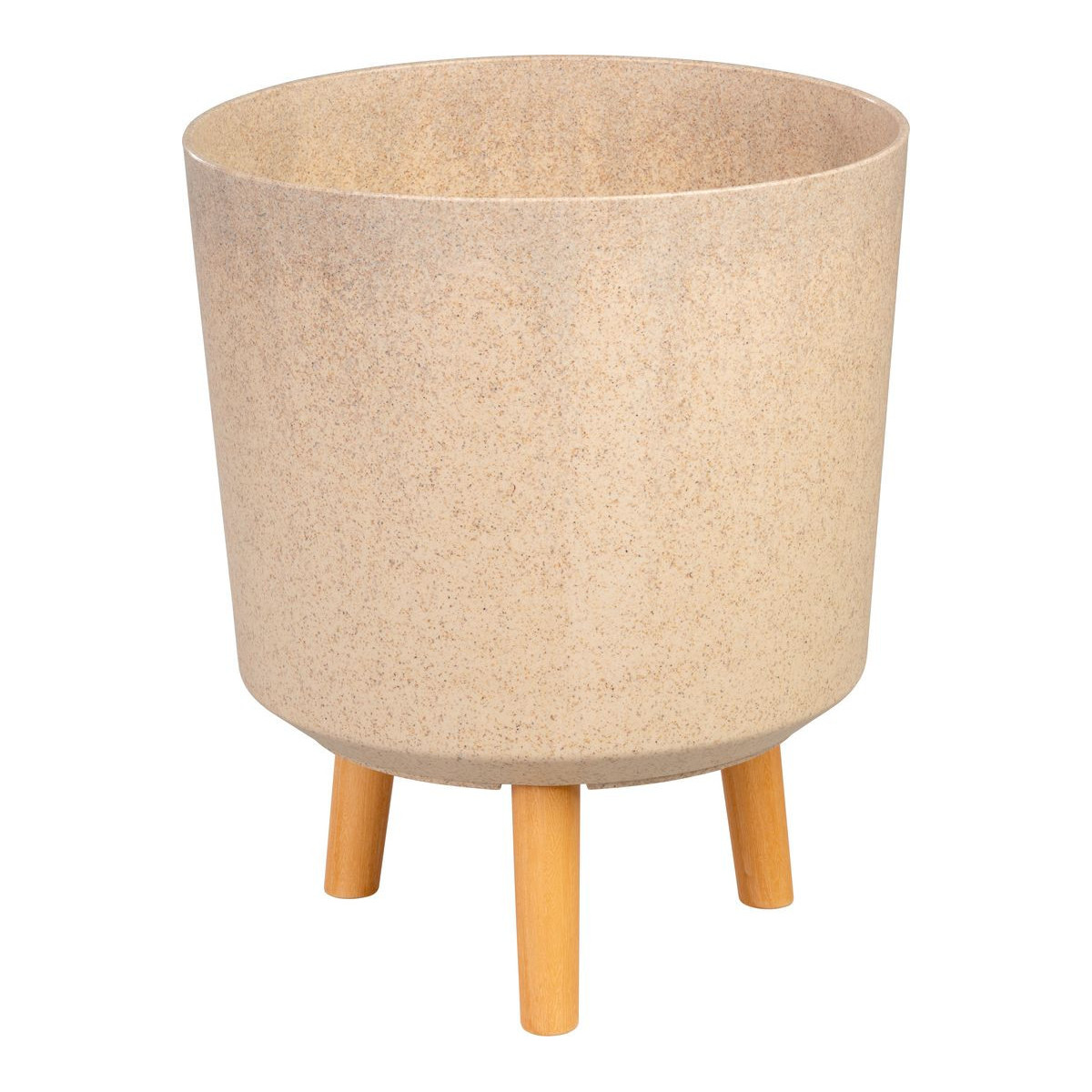 Vază, culoare fibre de bambus, 30x30x37 cm