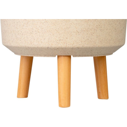 Vază, culoare fibre de bambus, 30x30x37 cm