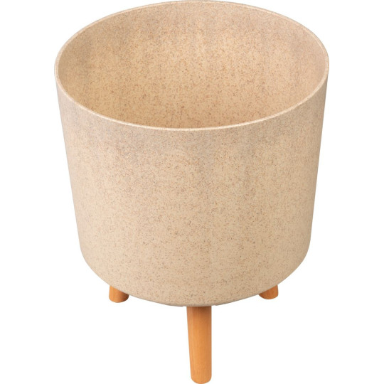 Vază, culoare fibre de bambus, 30x30x37 cm