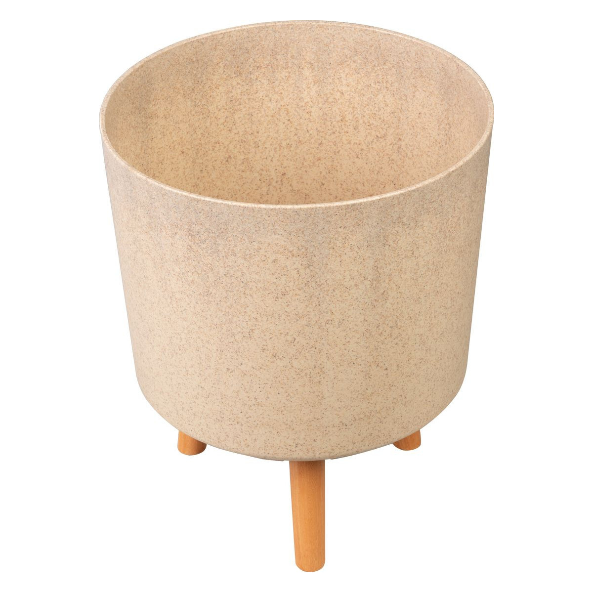 Vază, culoare fibre de bambus, 30x30x37 cm