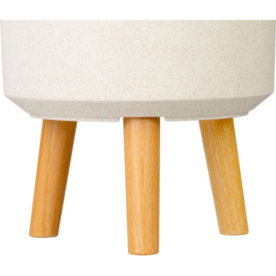 \nBucură de un ghiveci alb stylish, 24,5x24,5x31 cm\n