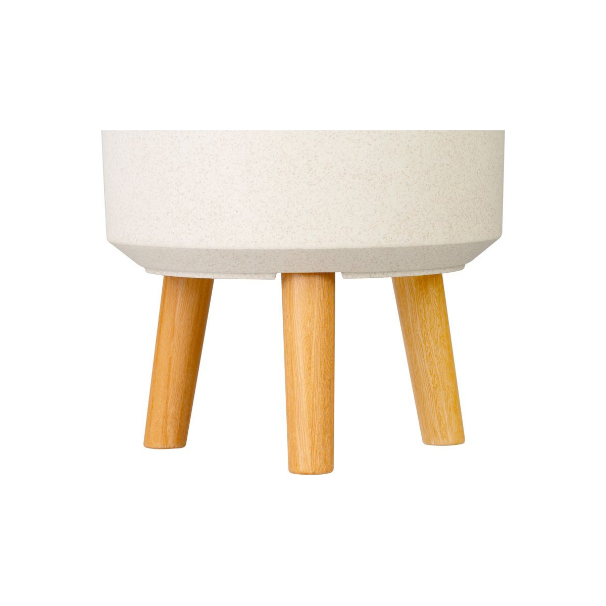 \nBucură de un ghiveci alb stylish, 24,5x24,5x31 cm\n