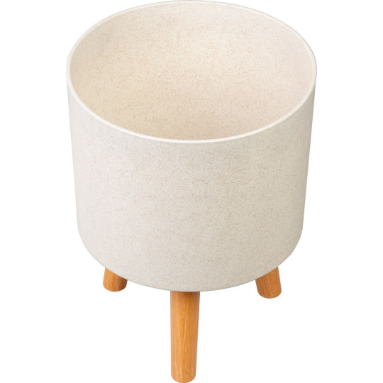 \nBucură de un ghiveci alb stylish, 24,5x24,5x31 cm\n