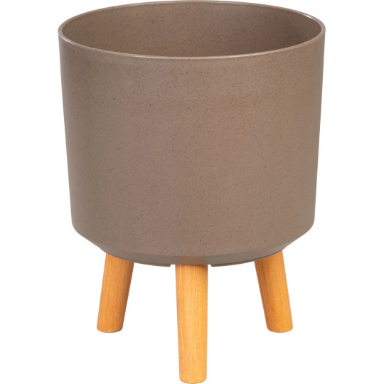 Vaza, culoare Pudră de cafea, 24,5x24,5x31 cm