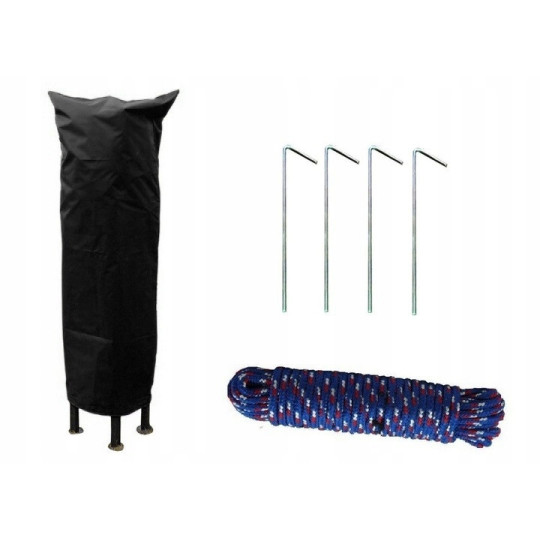 Un cort tent de tip foarfecă, de culoare neagră, 3x3