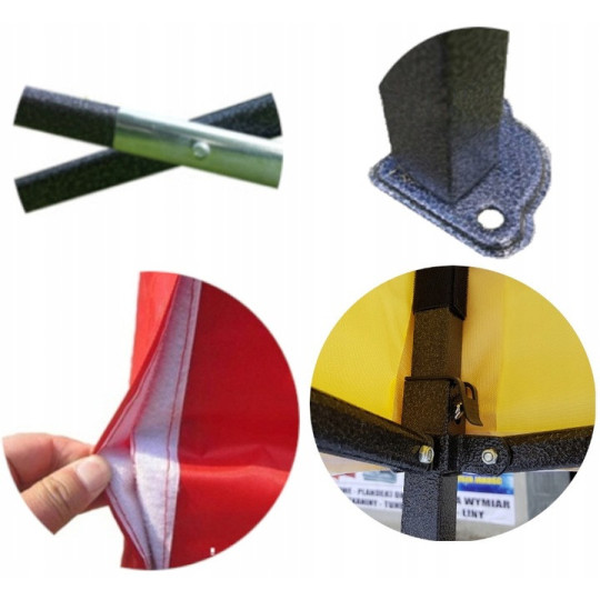 Tenda mare cu structură tip foarfecă de culoare bej 3x6