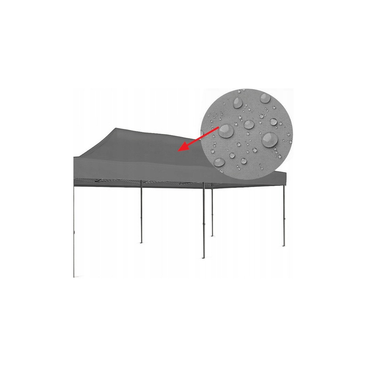 Corturi mari cu cortină în culoarea gri, cu dimensiunea de 3x6m