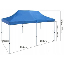 Corturi mari cu cortină în culoarea gri, cu dimensiunea de 3x6m