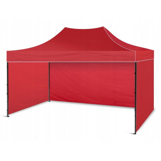 3x6 cort de cortină pliabilă ieftin de culoare roșie