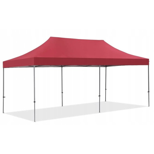 3x6 cort de cortină pliabilă ieftin de culoare roșie