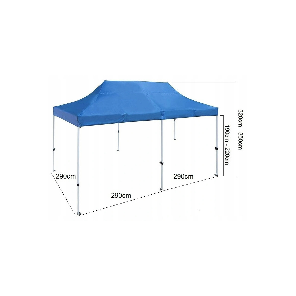 Corturi zăbrele extra puternice de culoare albastră cu dimensiunea 3x6
