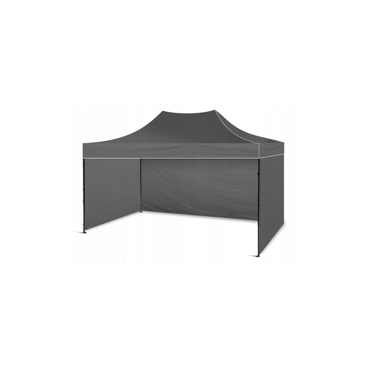 Cortina cu sistem de deschidere rapidă, tip evantai, PREMIUM, de culoare gri, 3x4,5 m
