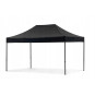 PREMIUM cort cort negru 3x4,5 m – construcție puternică, pereți plini, protecție UV