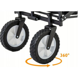 Cărucior de plajă turistic 145L de culoare albastră