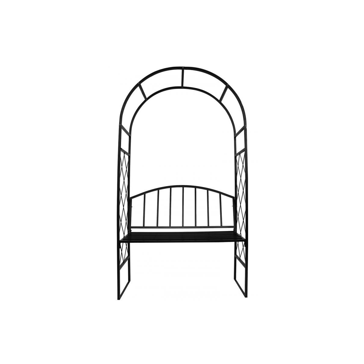 Pergolă de grădină cu bancă 115x45x208 cm