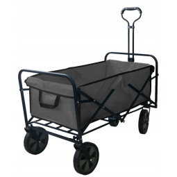 Cărucior multifuncțional pliabil de culoare gri, 145L