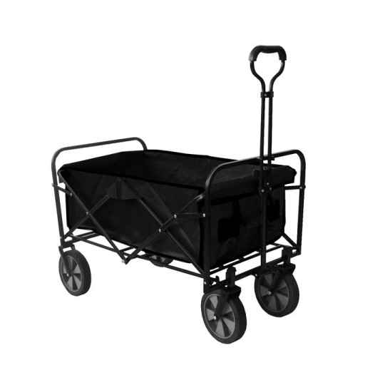 Cărucior pliabil pentru transport, negru, 145L