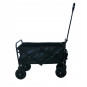Cărucior de grădină pliabil de culoare neagră 120L, 100 kg