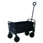 Cărucior de grădină pliabil de culoare neagră 120L, 100 kg
