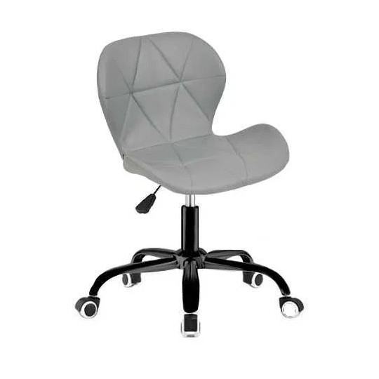 Scaun de birou de culoare gri cu roți