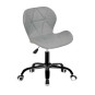 Scaun de birou de culoare gri cu roți